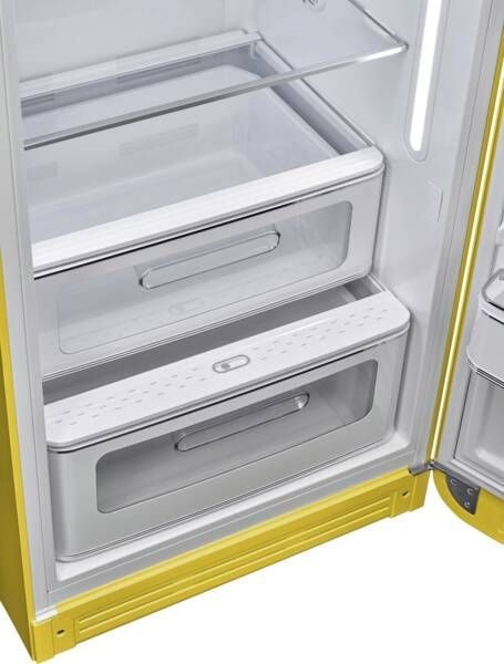 SMEG FAB28RYW6 Koelkast 50's Style - Geel  4