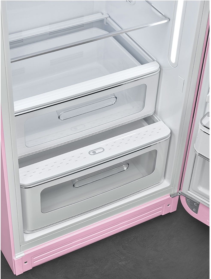 SMEG FAB28RPK6 Koelkast 50's Style - Roze  9
