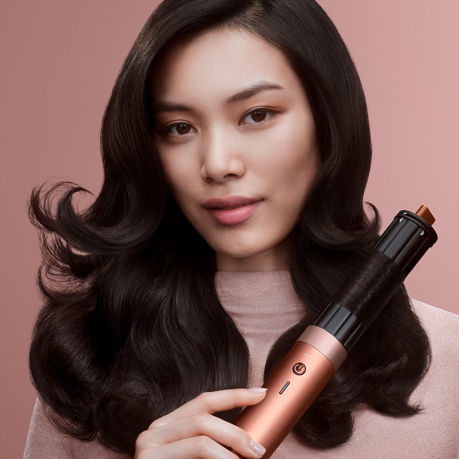 Dyson Airwrap Co-anda 2x Straight & Wavy - Amber Silk / Pink Champagne 9