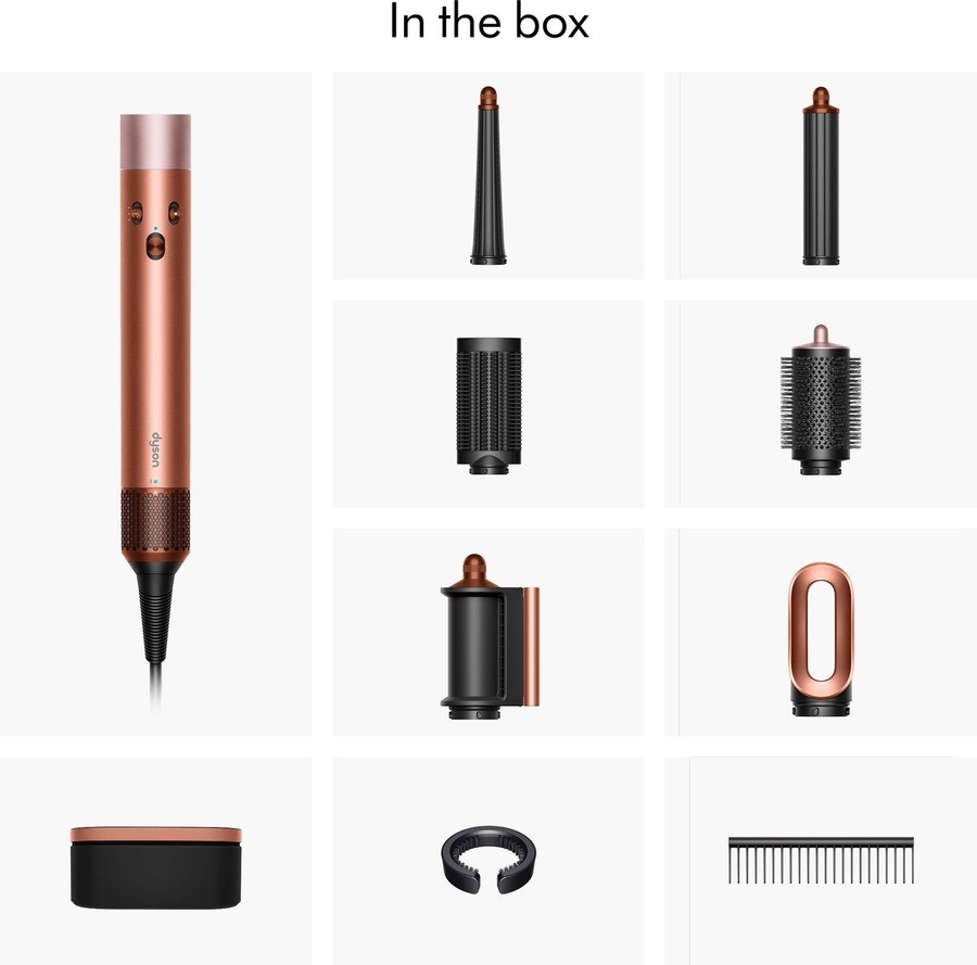 Dyson Airwrap ID Straight & Wavy Amber Silk / Pink Champagne  4