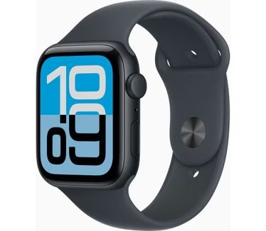 Apple Watch SE 3 44mm GPS Sportband M/L Zwart 1