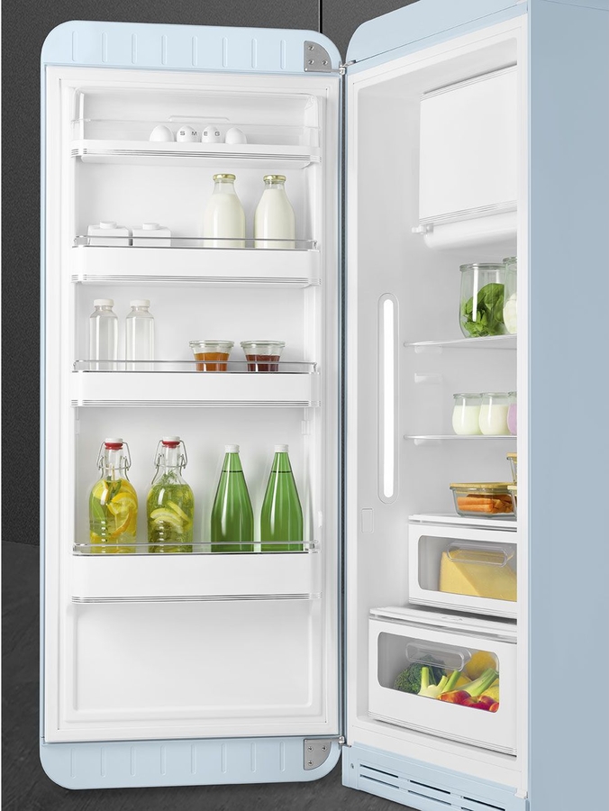 SMEG FAB28LPB6 Koelkast 50's Style - Pastelblauw 3