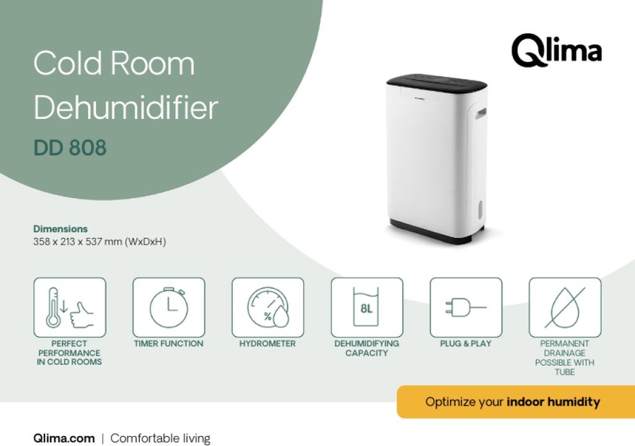 Qlima DD 808 Luchtontvochtiger 7