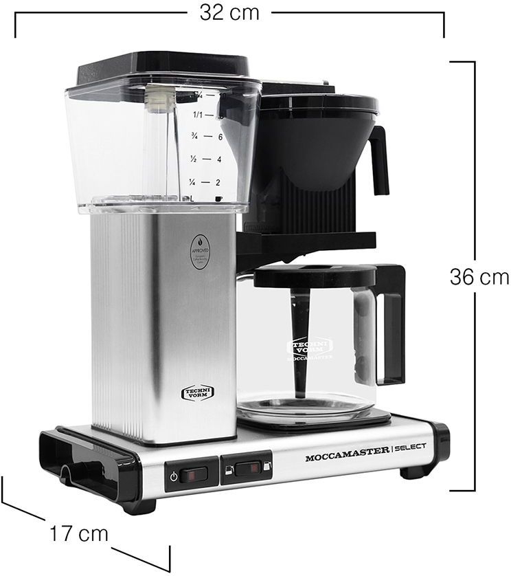 Moccamaster KBG Select Koffiemachine - Filterkoffie - RVS 2