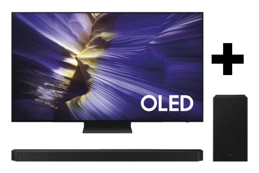 EP:Bundel Samsung OLED QE55S92F 4K TV & HW-Q600F Soundbar 1