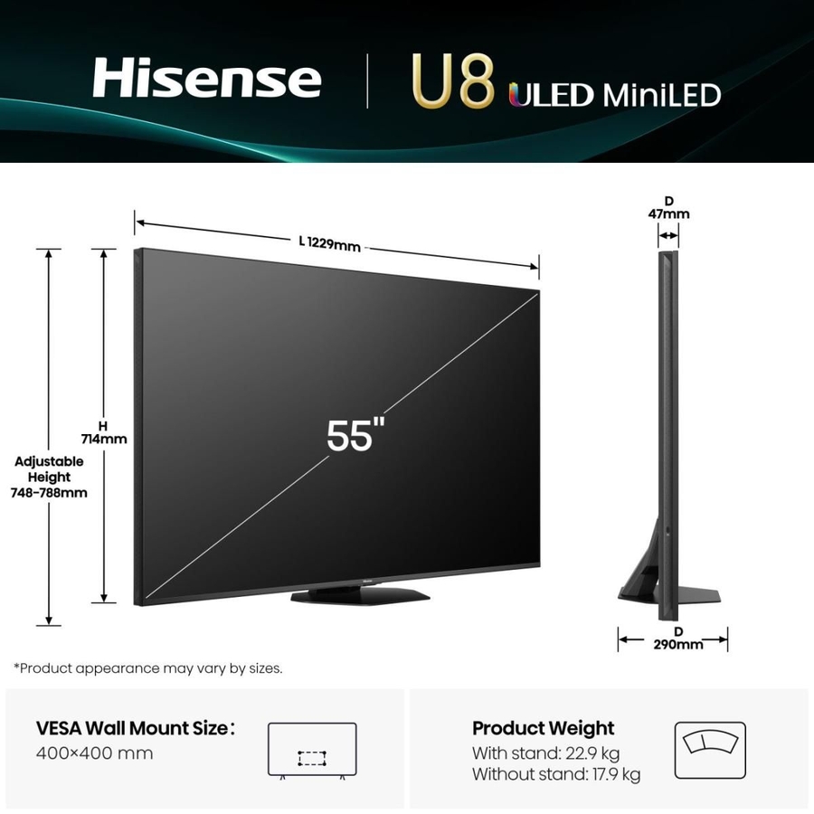 Hisense 55U8Q TV (2025) 3