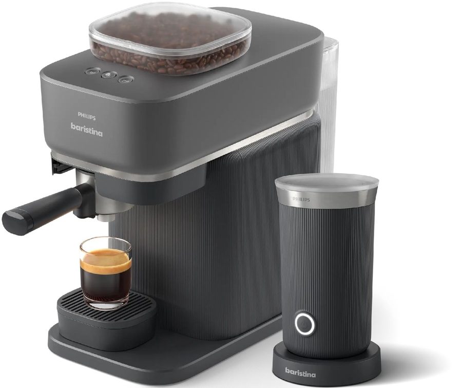 Philips BAR303/60 Baristina Espresso Koffiemachine - Zwart met Baristina Melkopschuimer Bundel  2