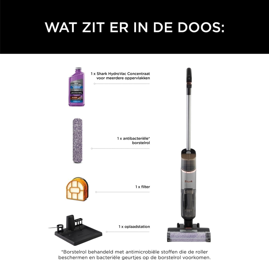 Shark WD210EU HydroVac 3-in-1 Draadloze Vloerreiniger 16