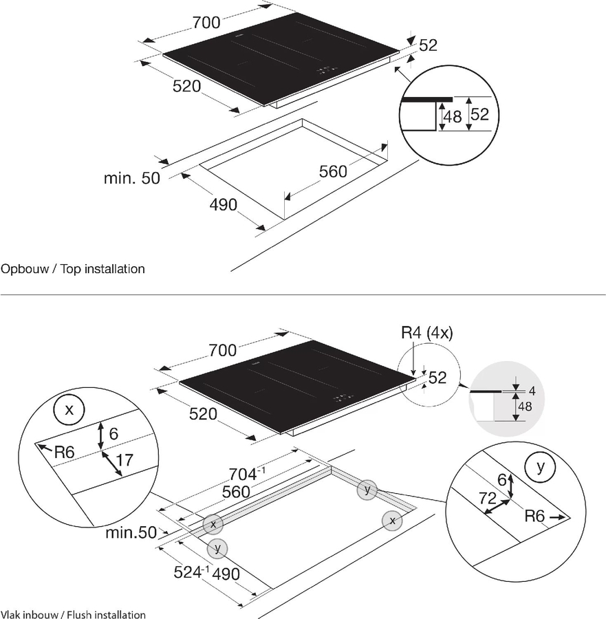 ETNA KIF472MG Inbouw Inductiekookplaat 2