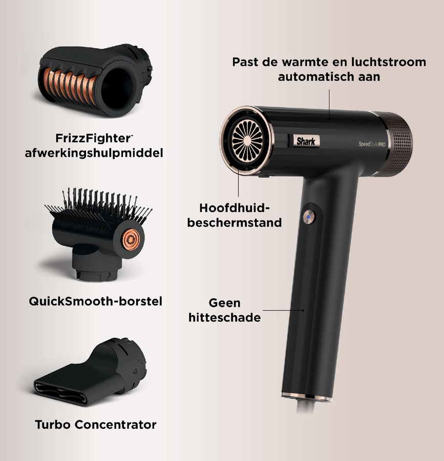 Shark HD731EU SpeedStyle Pro 3-in-1 Föhn  5