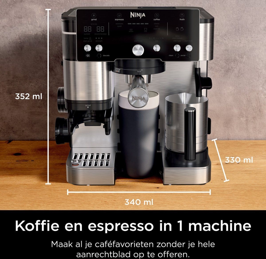 Ninja ES501EU Luxe Café Essential Espresso Koffiemachine 9