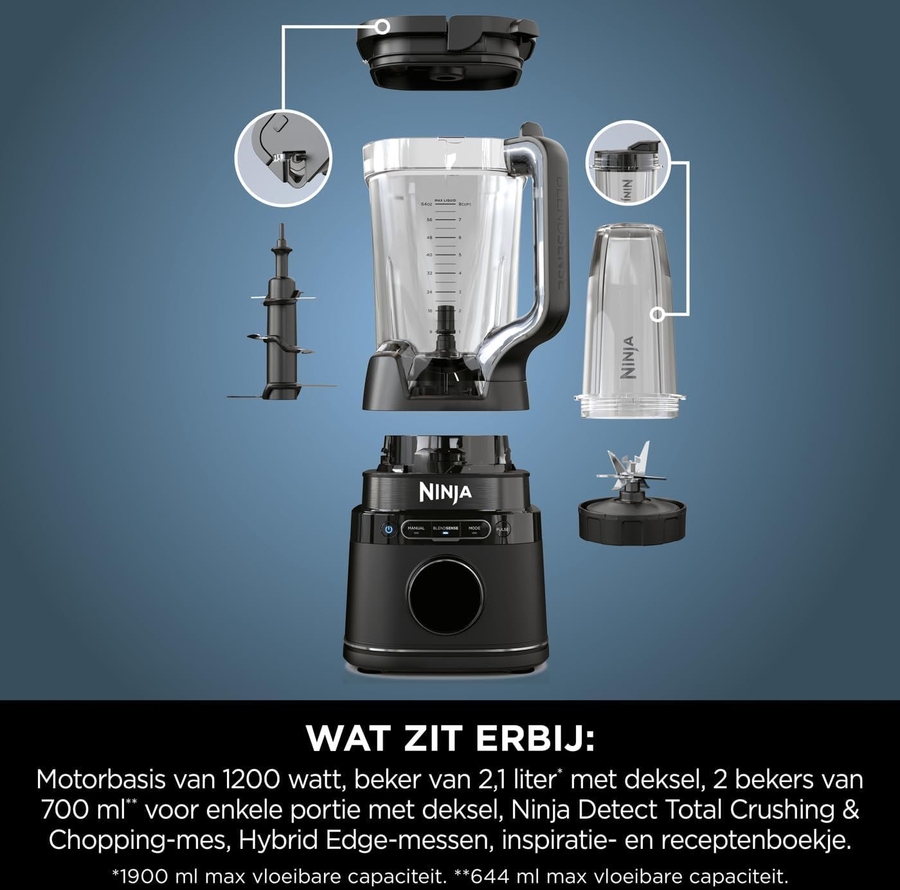 Ninja TB301EU Detect Blender Pro & Smoothie Maker 12