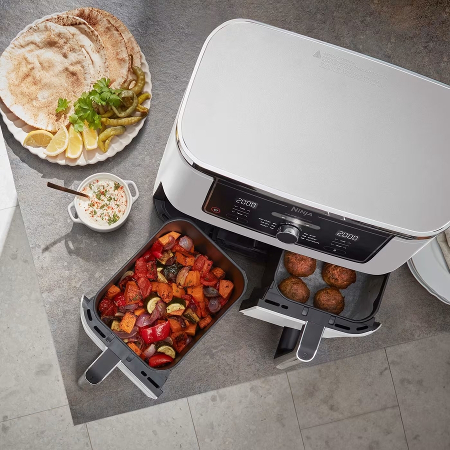 Ninja AF400EUWH Foodi MAX Dual Zone Airfryer - Wit 7