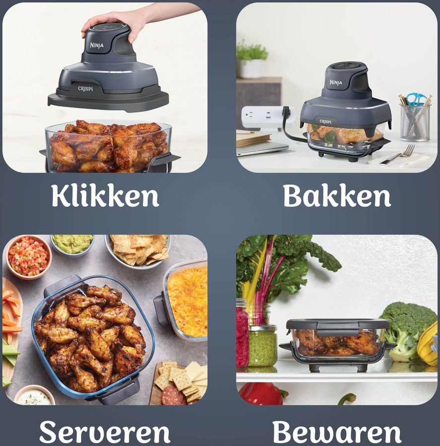 Ninja FN101EUGY CRISPi 4-in-1 Airfryer - Antraciet 4