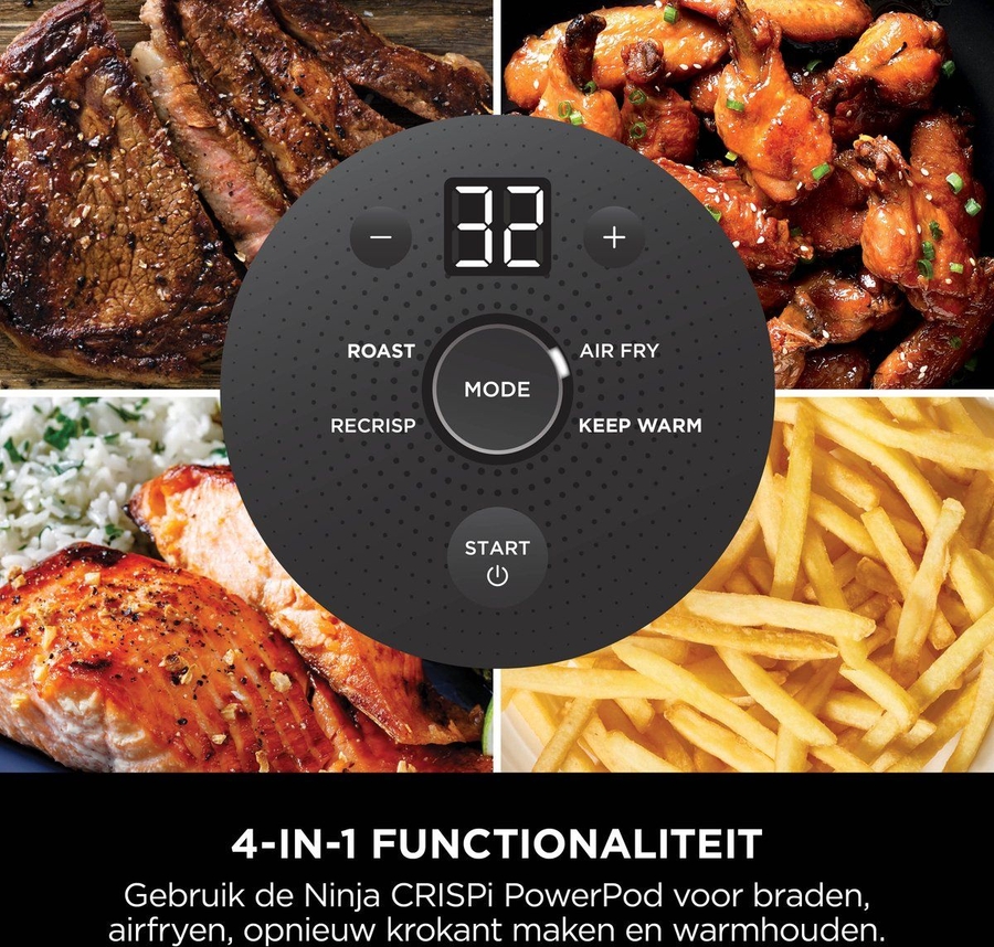 Ninja FN101EUGY CRISPi 4-in-1 Airfryer - Antraciet 7