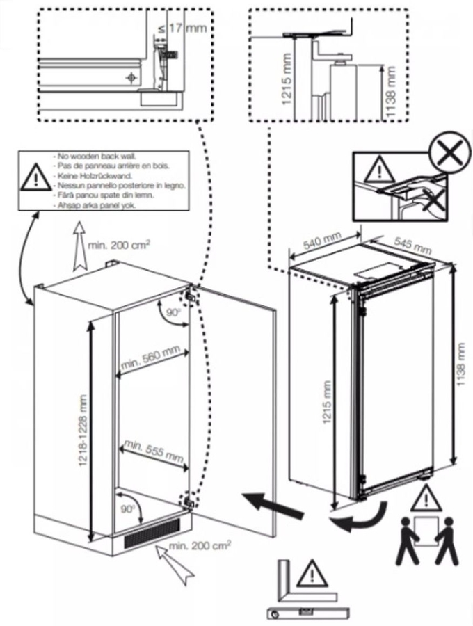 Beko BSSA210K4SN Inbouw Koelkast 2