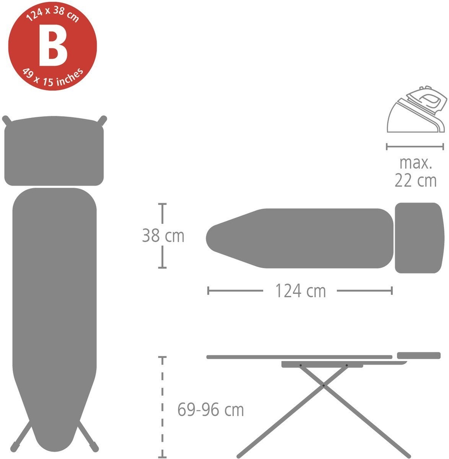 Brabantia Strijkplank B - Calm Rustle 3