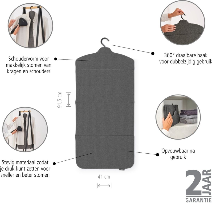 Brabantia Kleding Stoombord - Pepper Black 7