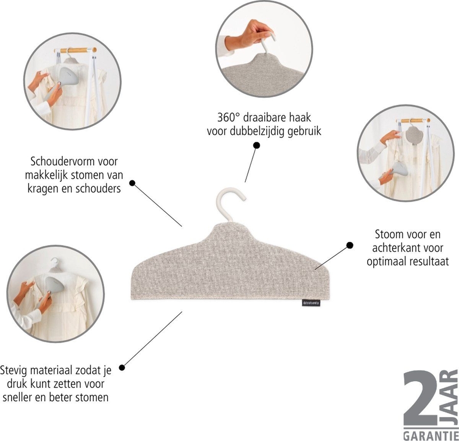 Brabantia Stoom Kledinghanger - Grijs 5