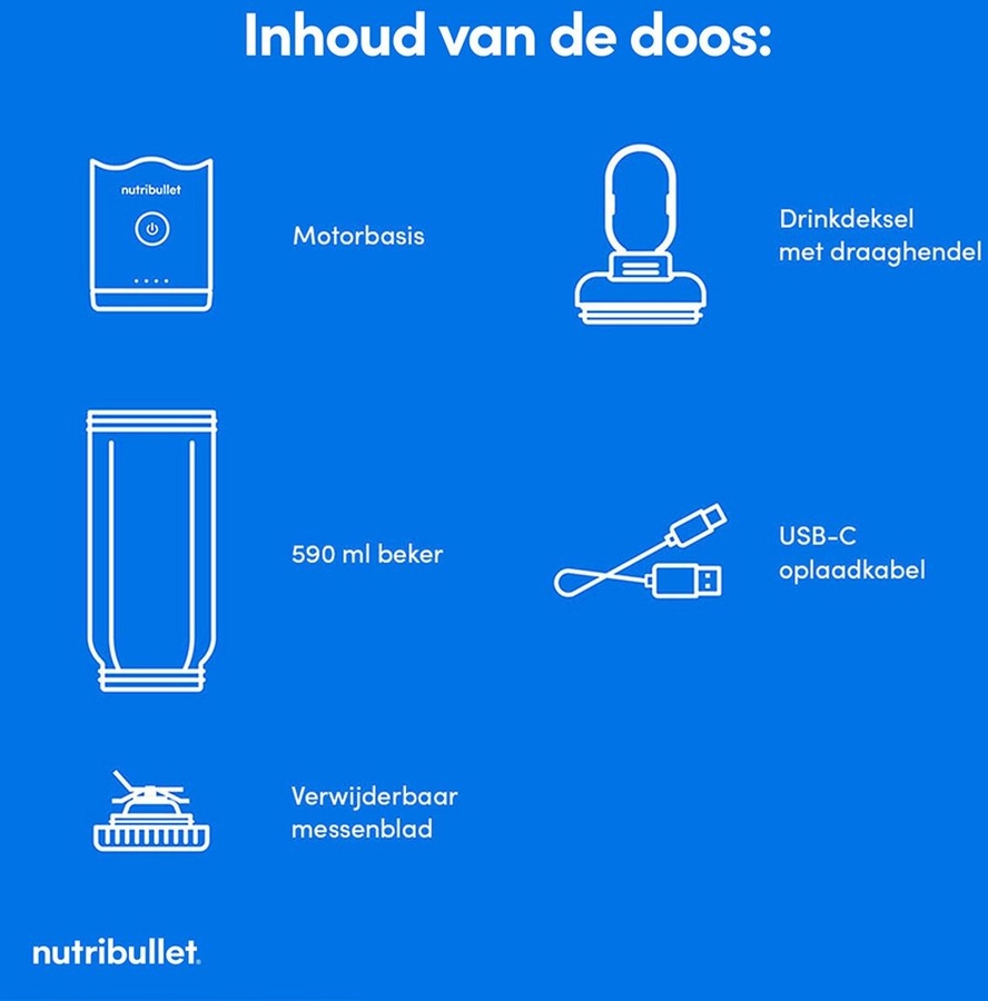 NutriBullet Flex Portable Blender - Zwart 15