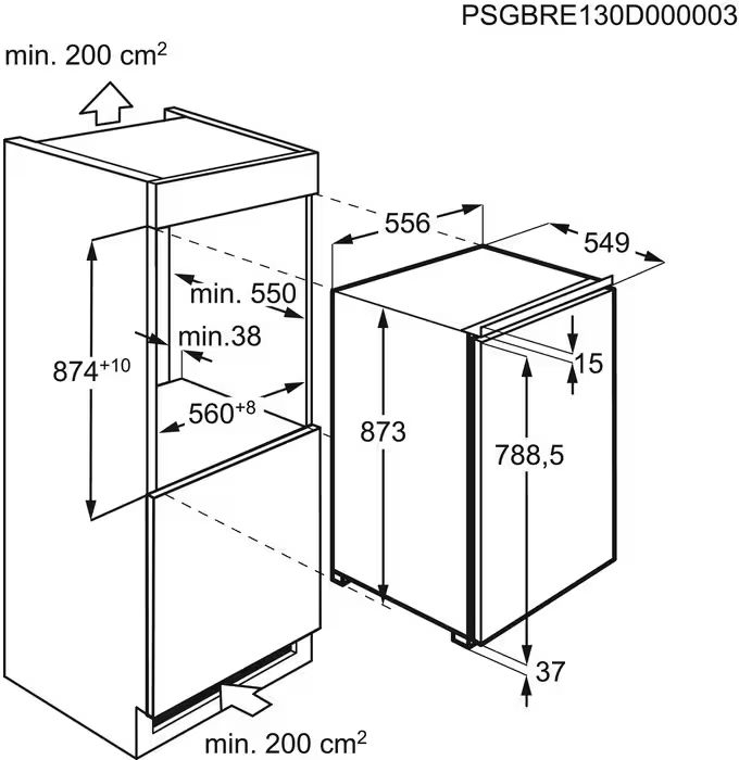 AEG OSK50881DF 5000 OptiSpace Inbouw Koelkast  2