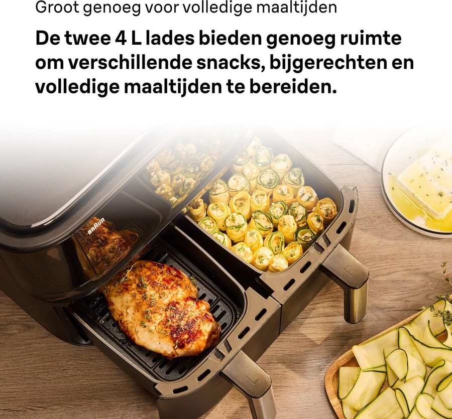 Braun TD3030 TwinCook 3 Dubbele Airfryer 7