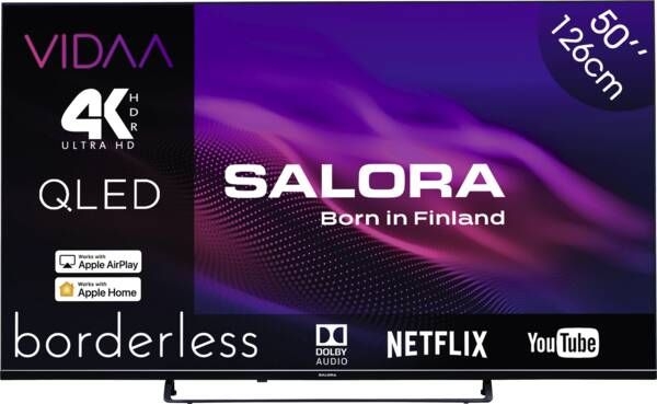 Salora QLED50UV1 QLED UHD 4K Smart TV 1