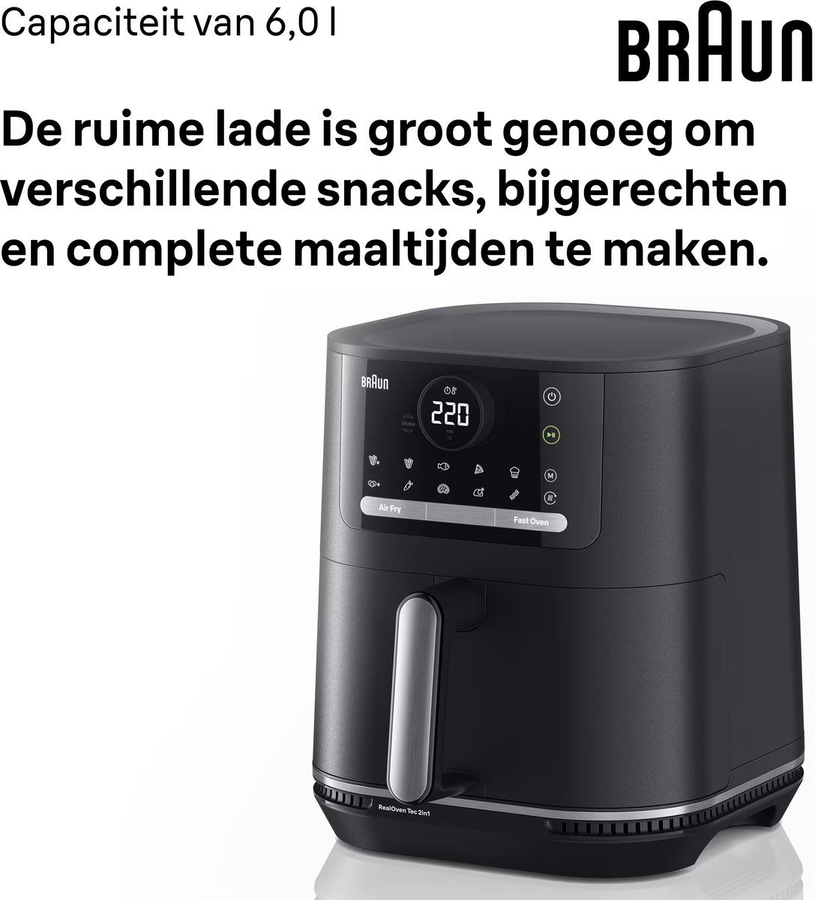 Braun HF 5050BK MultiFry 5 Airfryer - Heteluchtfriteuse 8