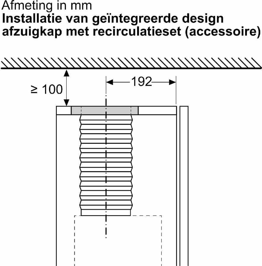 BOSCH DWZ1IB1J6 Clean Air Recirculatiekit 2