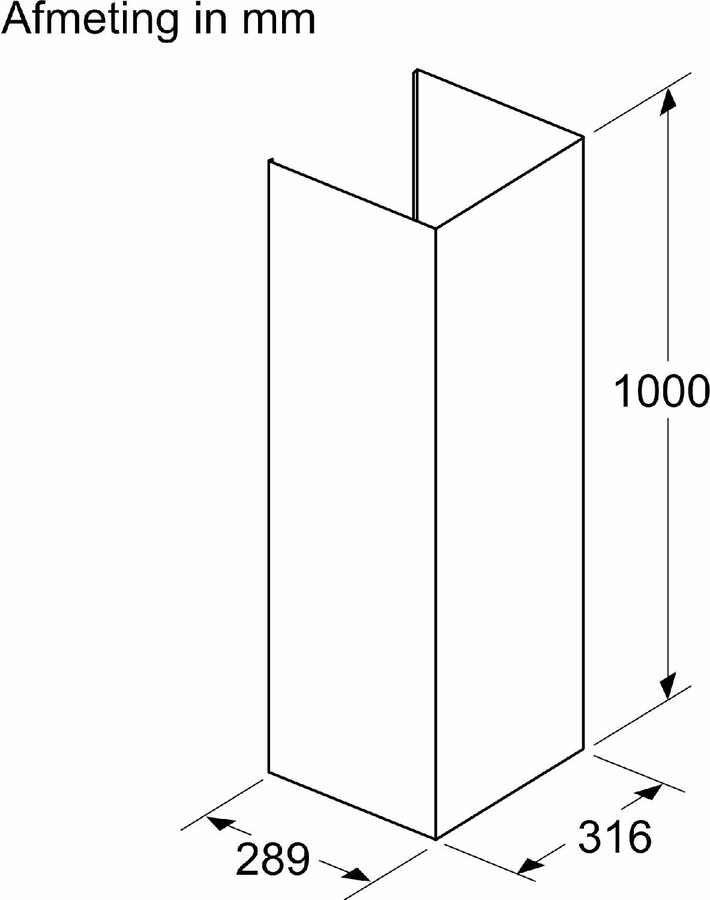 BOSCH DWZ1FB6K2 Schachtverlenging  2