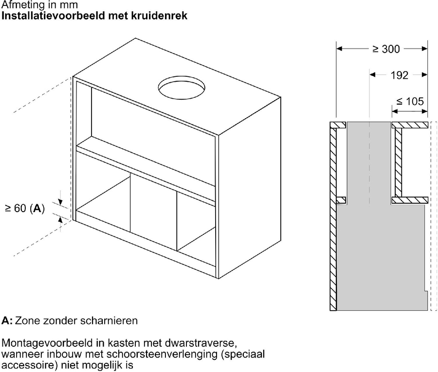 BOSCH DBB93BC60 Serie 2 Geïntegreerde Blokdesign Schouwkap 12