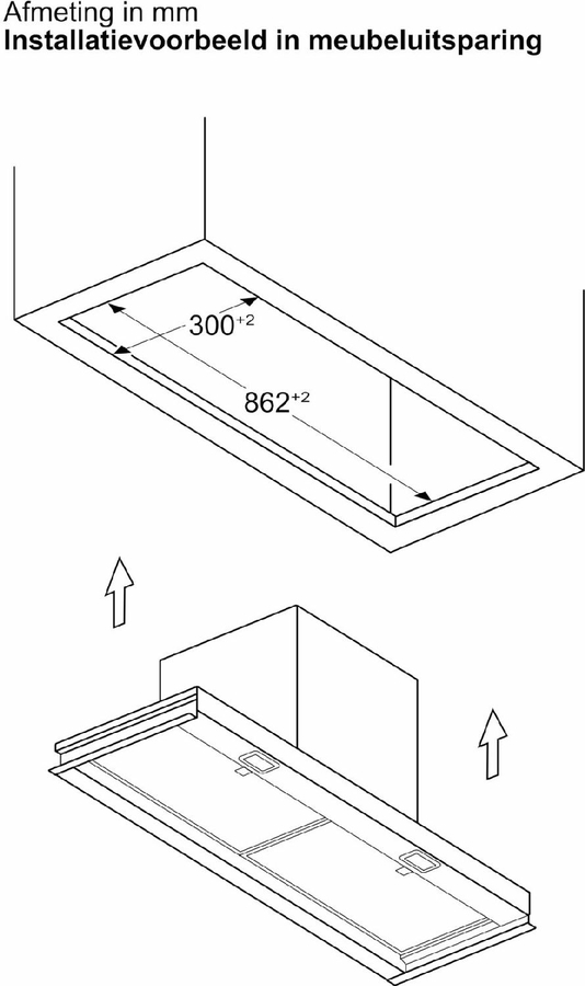 BOSCH DBB93BC60 Serie 2 Geïntegreerde Blokdesign Schouwkap 15