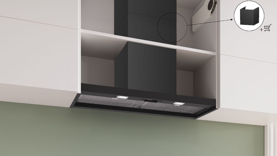 BOSCH DBB93BC60 Serie 2 Geïntegreerde Blokdesign Schouwkap 3