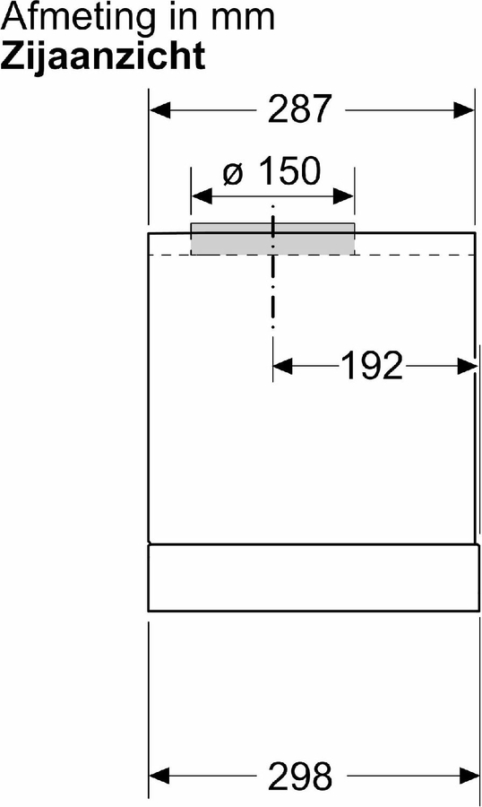 BOSCH DBB93BC60 Serie 2 Geïntegreerde Blokdesign Schouwkap 9