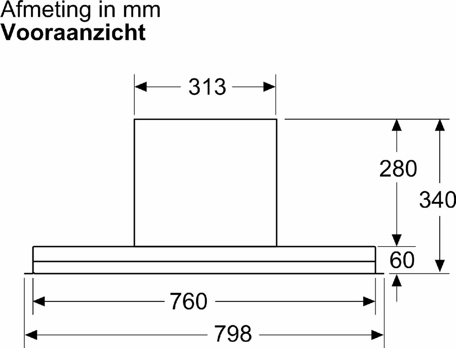 BOSCH DBB85CC60 Serie 4 Geïntegreerde Blokdesign Schouwkap 14
