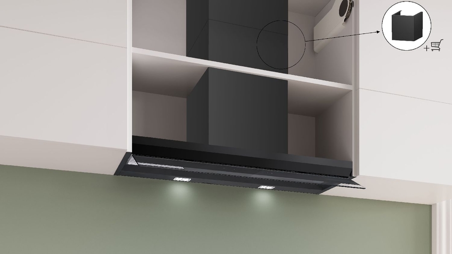 BOSCH DBB97DP60 Serie 6 Geïntegreerde Blokdesign Schouwkap 4