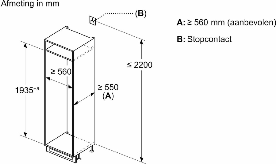Siemens KI96NADC0 iQ500 extraKlasse Inbouw Koel-vriescombinatie 12