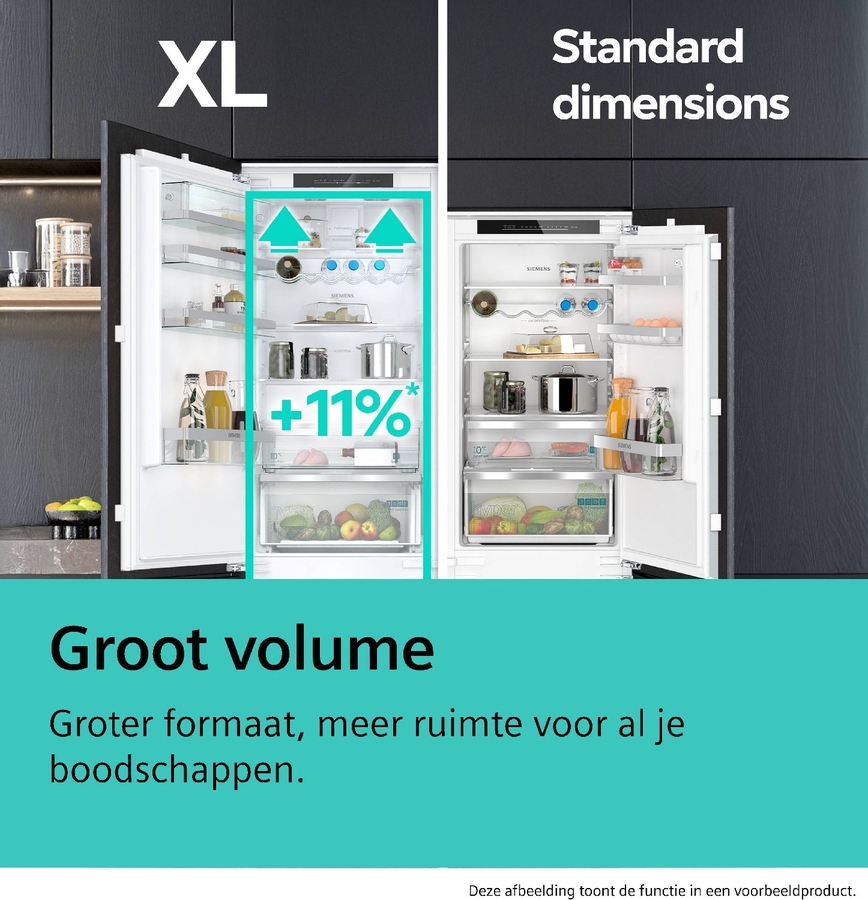 Siemens KI96NADC0 iQ500 extraKlasse Inbouw Koel-vriescombinatie 3