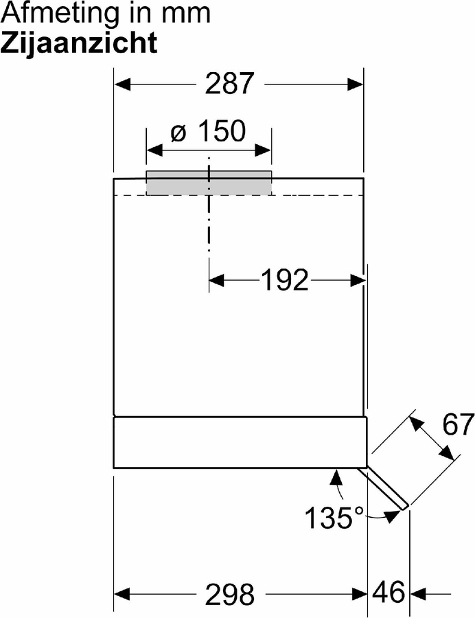 Siemens LJ85BCC60 iQ300 Geïntegreerde Blokdesign Schouwkap 15