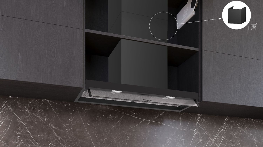 Siemens LJ85BCC60 iQ300 Geïntegreerde Blokdesign Schouwkap 3