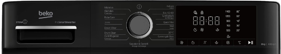 Beko B1W864WB BE SteamCure Wasmachine  8