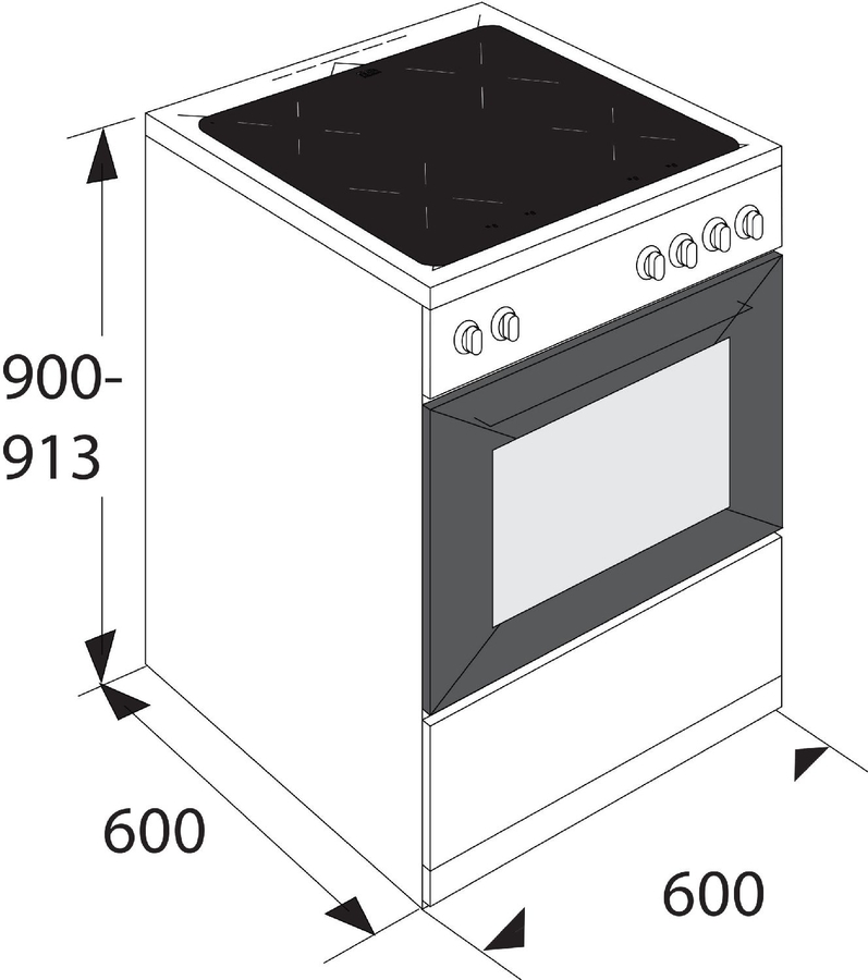 ETNA FIV560RVS Inductie- en Elektro Fornuis 12