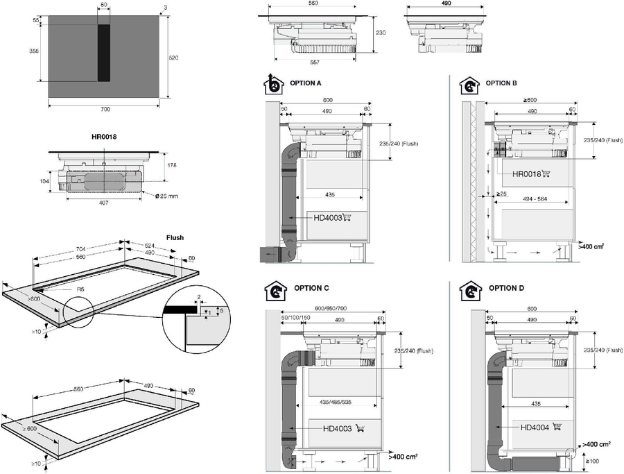 ETNA AKI870ZT Inbouw Inductiekookplaat 2