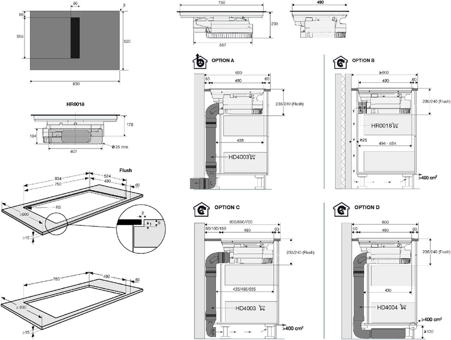 ETNA AKI883ZT Inbouw Inductiekookplaat  2