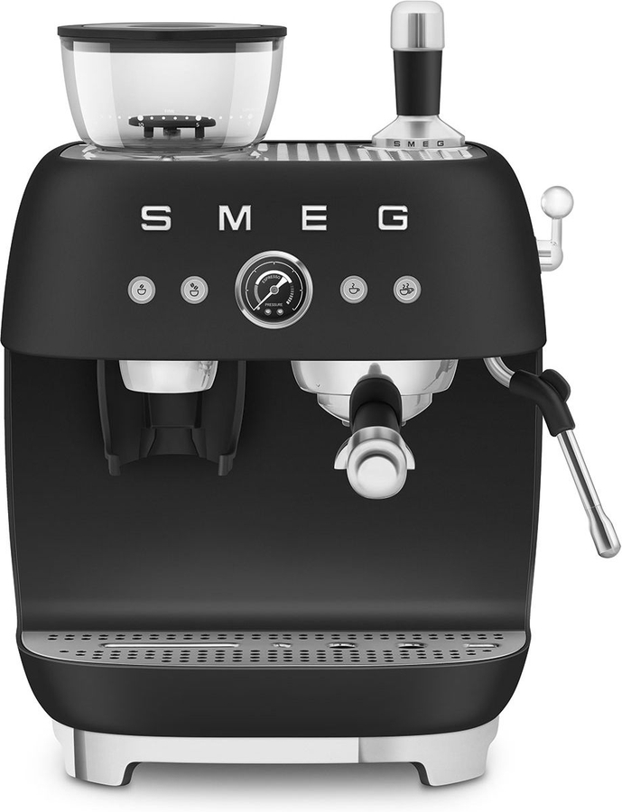 SMEG EGF03BLMEU Handmatige Espressomachine 50's Style - Mat Zwart  1