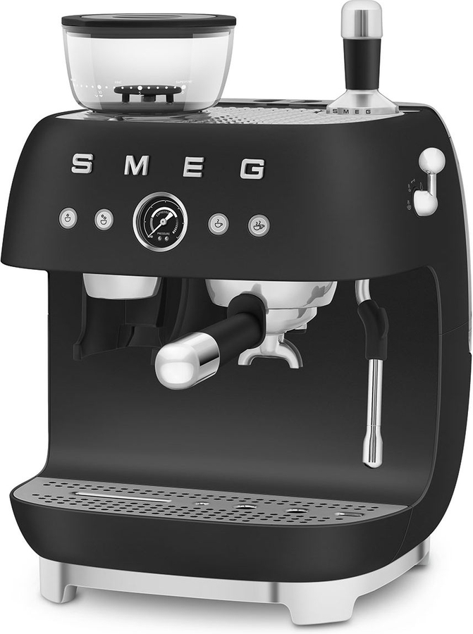 SMEG EGF03BLMEU Handmatige Espressomachine 50's Style - Mat Zwart  4