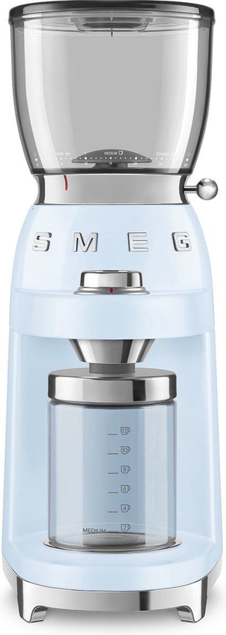 SMEG CGF11PBEU Koffiemolen 50's Style - Pastel Blauw 1
