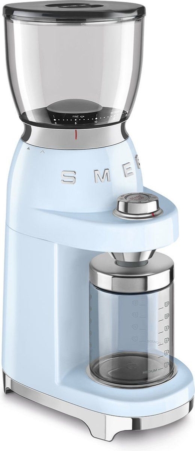 SMEG CGF11PBEU Koffiemolen 50's Style - Pastel Blauw 2