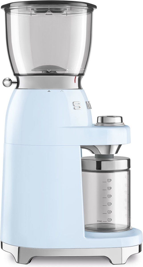 SMEG CGF11PBEU Koffiemolen 50's Style - Pastel Blauw 4