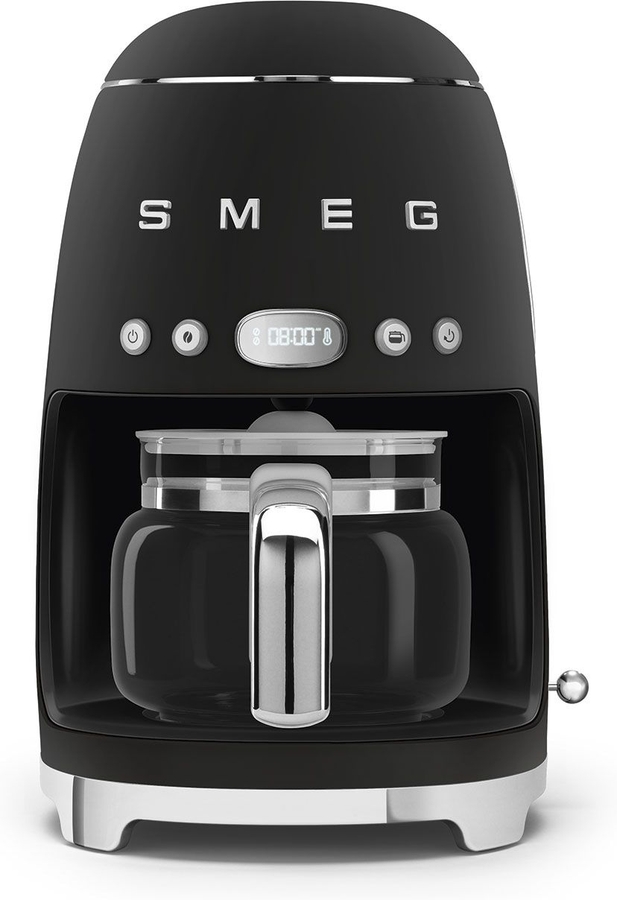SMEG DCF02BLMEU 50's Style Koffiemachine - Filterkoffie - Mat Zwart 1